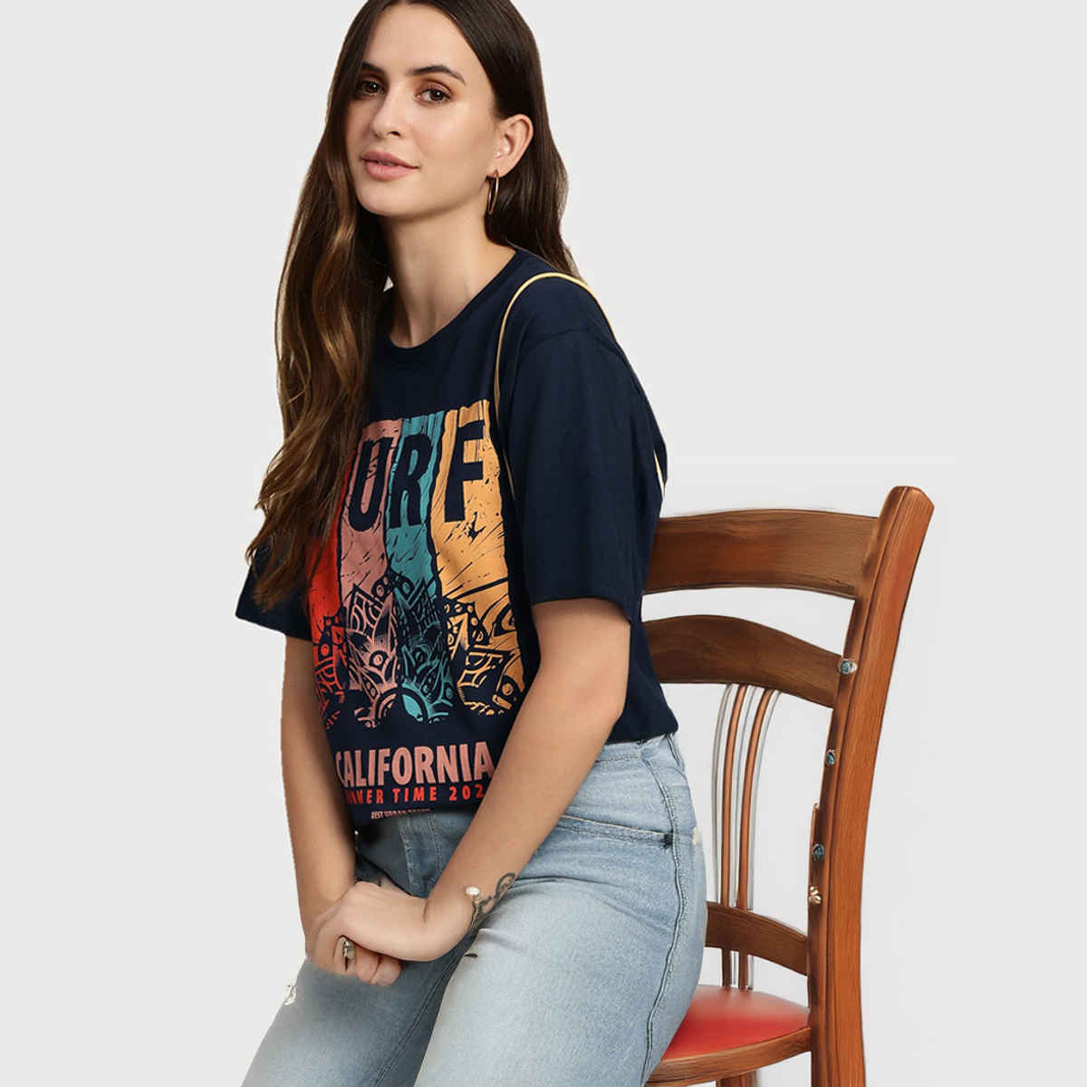 Dillinger Women's T-shirt | LNDMK251NVY | Navy Blue - L