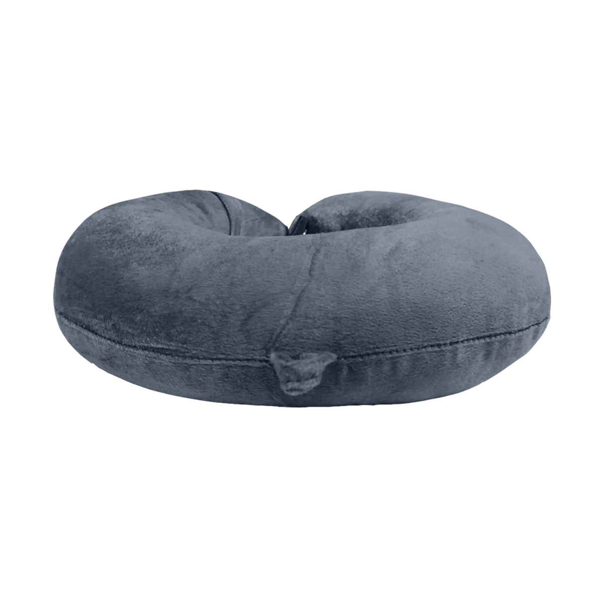 Billebon Unisex Fabric Neck Pillow with Eye Mask | Grey - Free Size