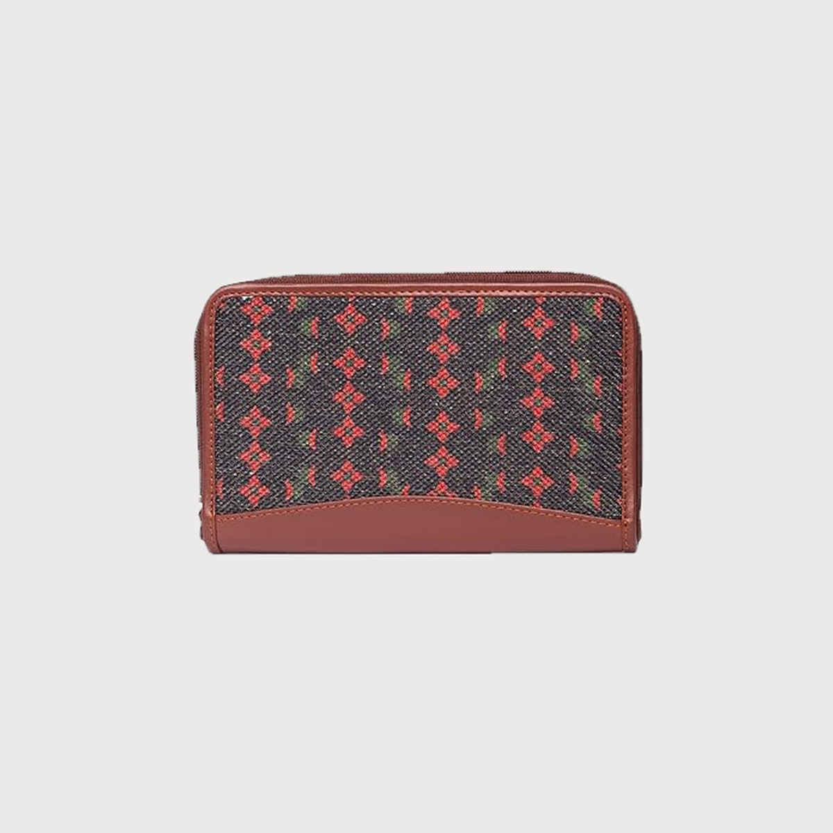 ZOUK Shobha Niwas Lotus Motif Chain Wallet (CFC)