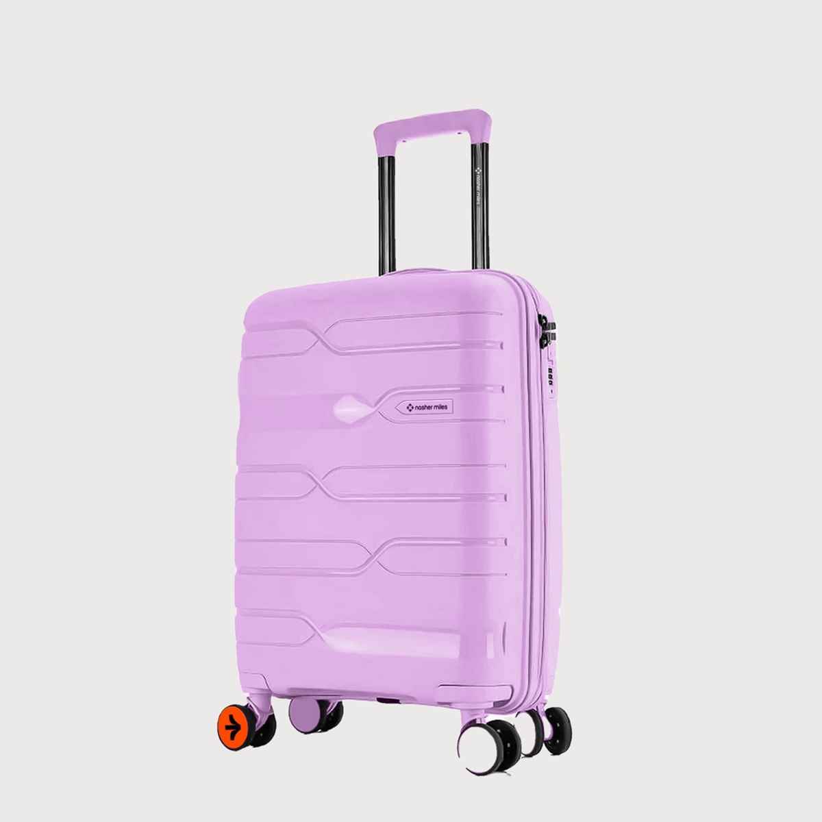 Nasher Miles Paris Cabin Hard-Sided Polypropylene Luggage 20 Inch (55 cm) Trolley Bag - Purple