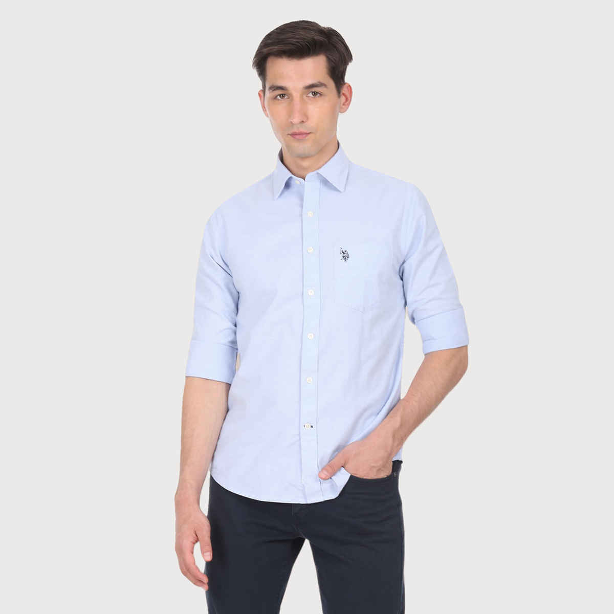 U.S. Polo Assn. | Shirts | L | Pack Of 1 | Light Blue