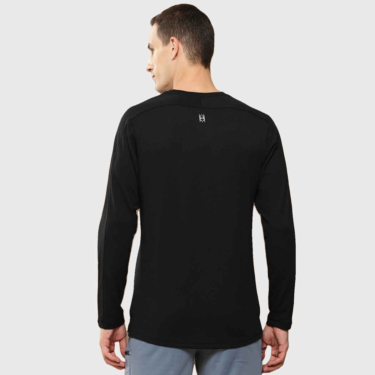 Alcis Men's Round Neck Tee | Black - XL