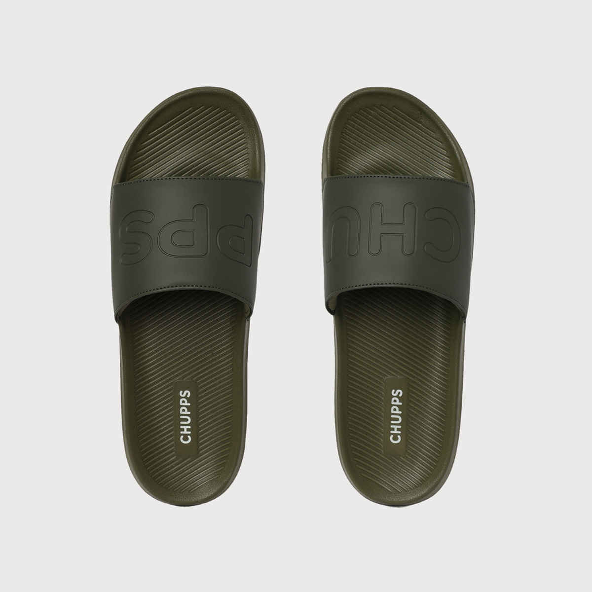 Chupps Pure Olive Men's Casual Slider - UK 9