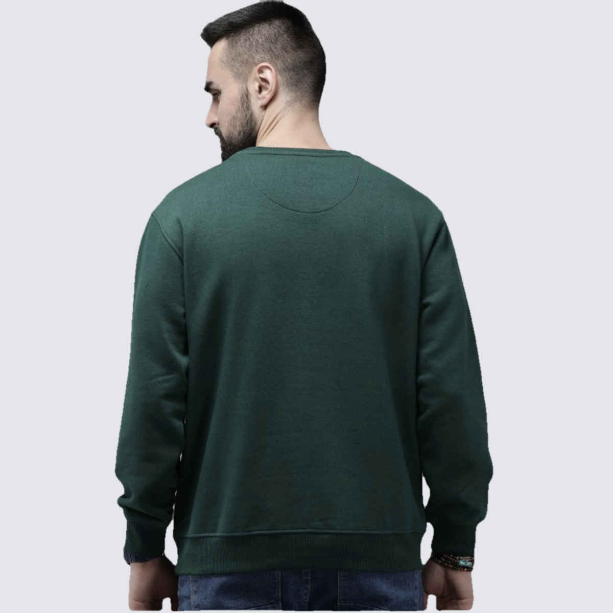 Outlaws Men's Cotton Rich Premium Sweatshirt | Olive - L
