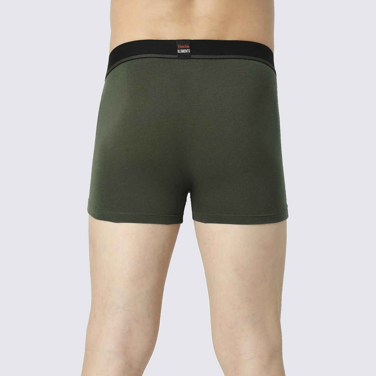 Frenchie Mens Trunks Elements | Pack of 2 | XL | Grey Melange | Indigo Melange