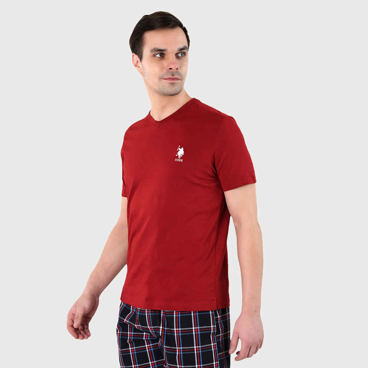 U.S. Polo Assn. Men's Solid T-shirt | Maroon - S
