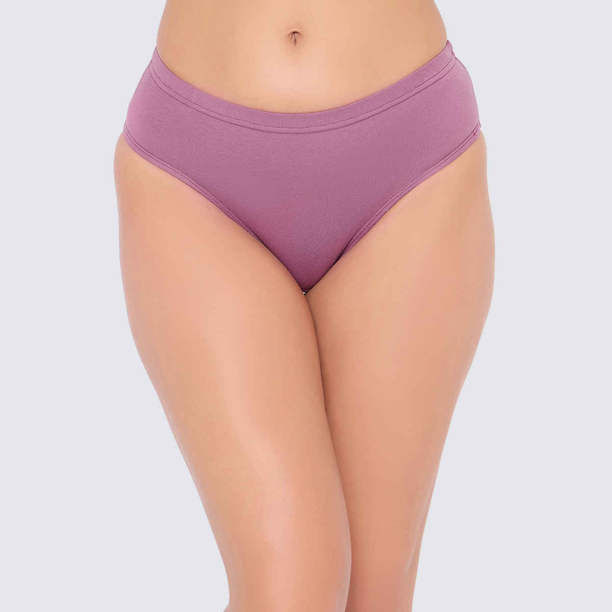 Clovia Cotton Spandex Pack Of 3 Medium Waist Inner Elastic Hipster Panty | M - Assorted