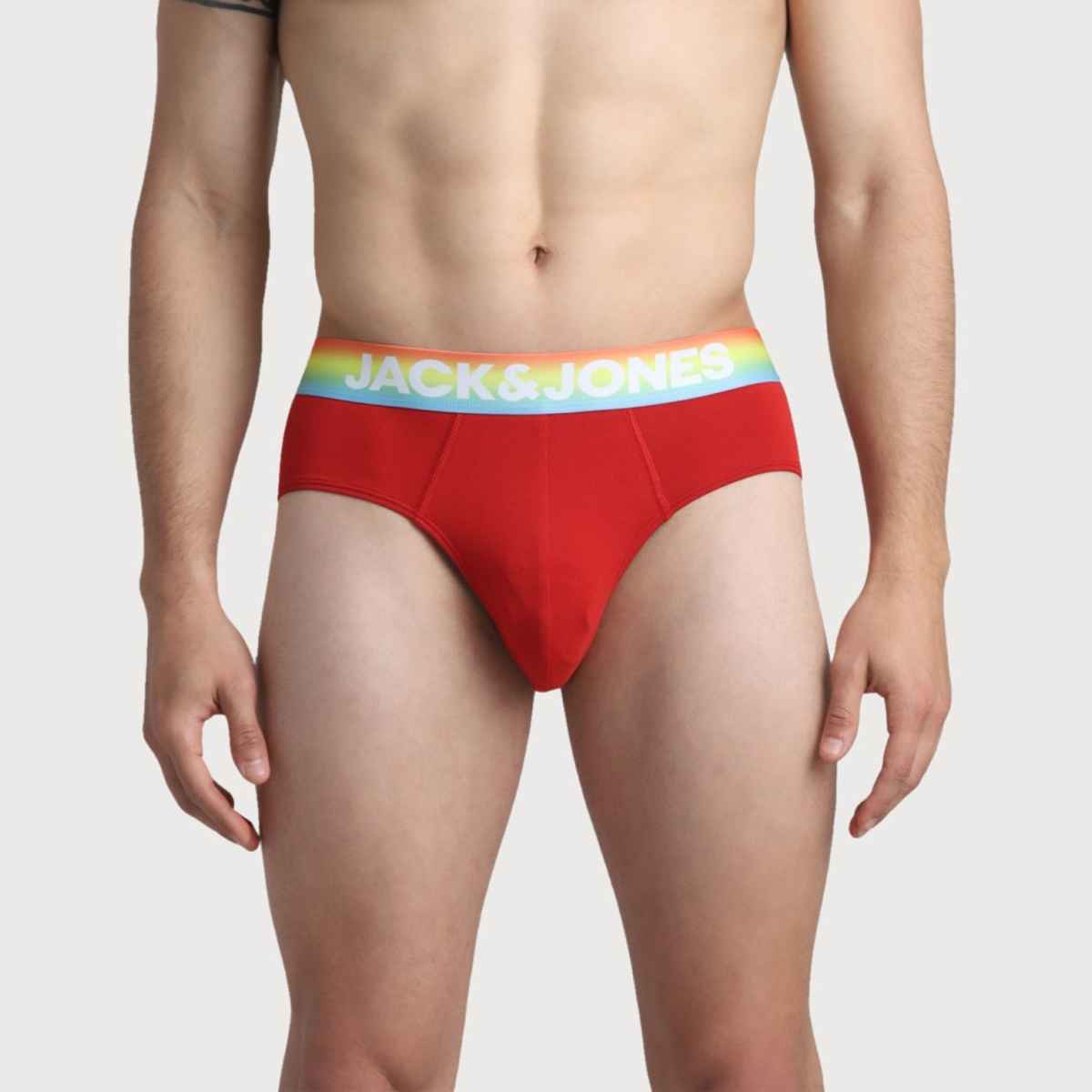 JACK & JONES Men's Kicker Brief | Pack of 2 |Mykonos Blue - L