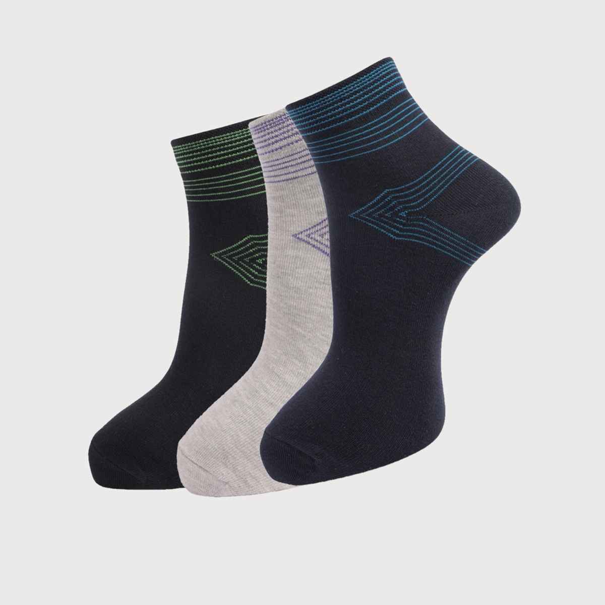 Dollar Men's Cotton Ankle Length Socks | Multicolour - Free Size
