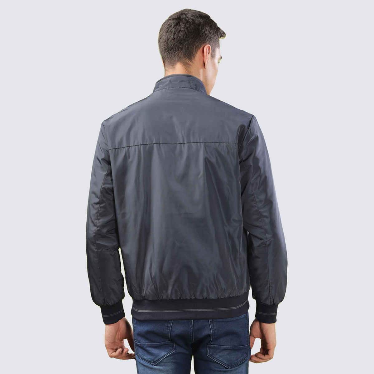 Dollar Jacket For Men - Casual Zipper Bomber For Winter MAMWJ 901 | Navy Blue | XXL