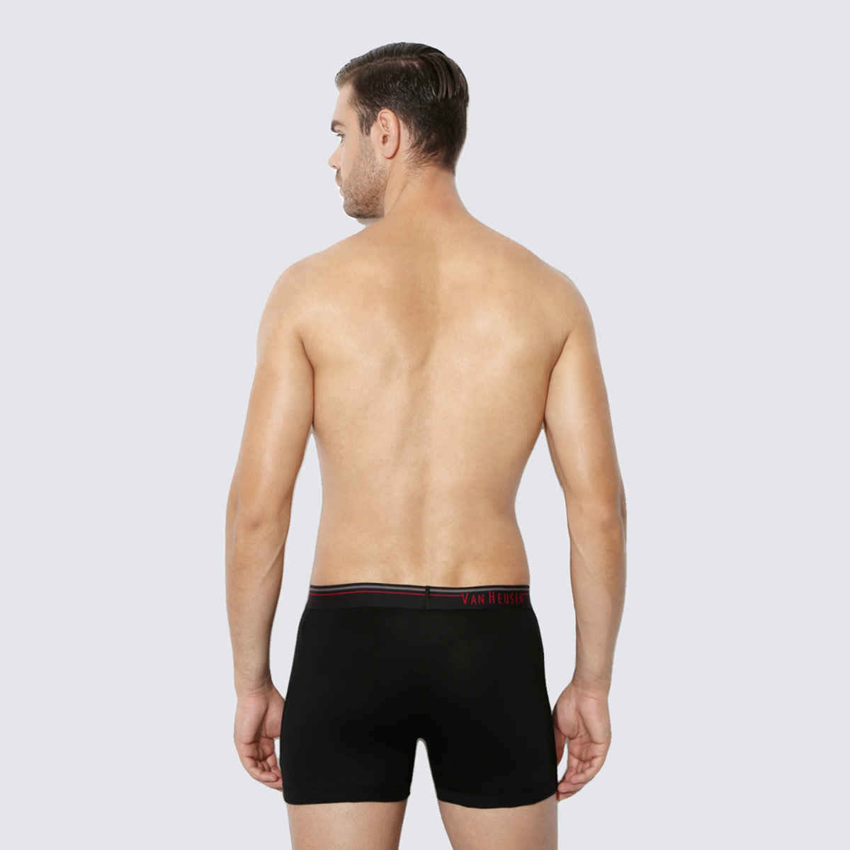 Van Heusen Apparel Men's Solid Anti Bacterial & Colour Fresh Boxer Brief (Colour May Vary) - L