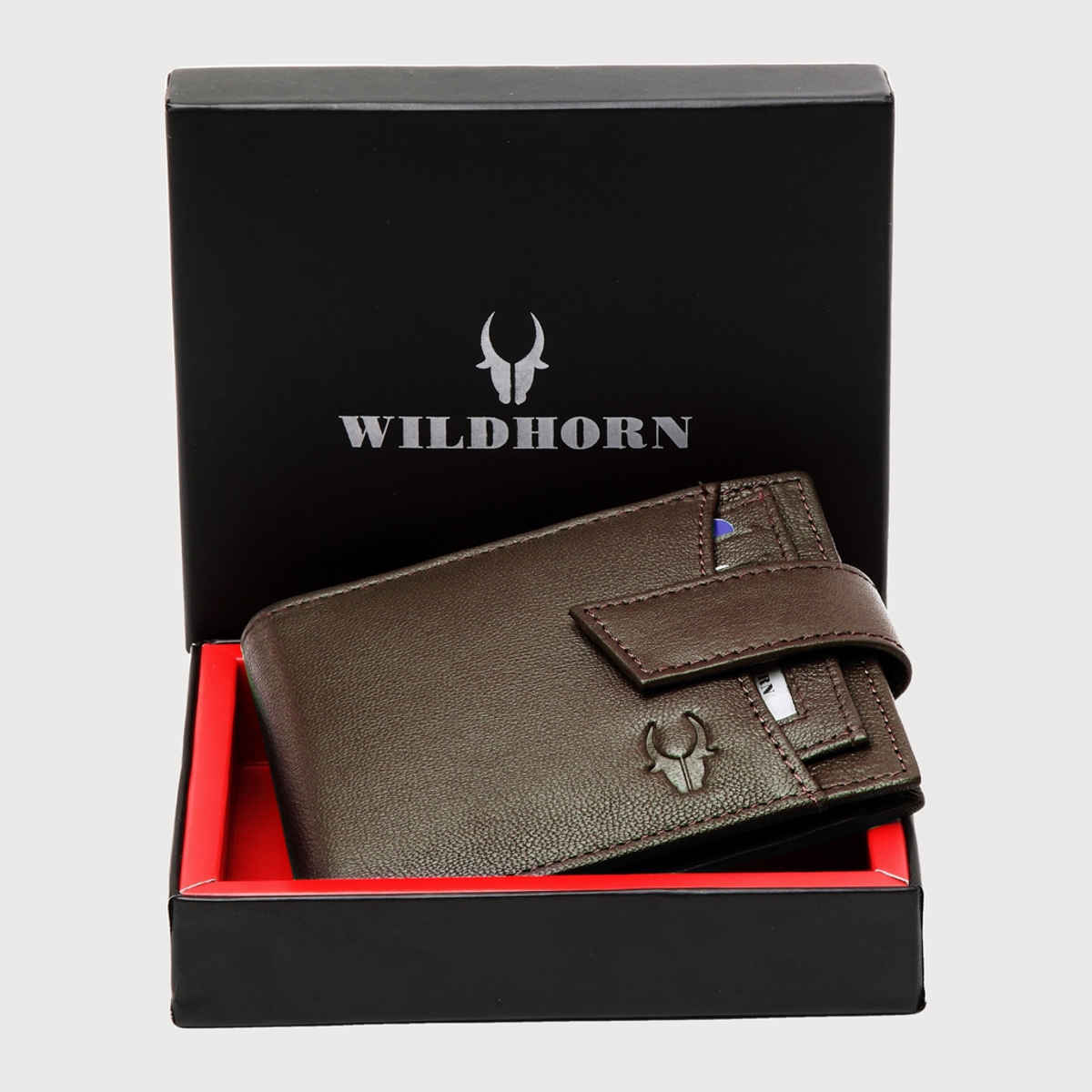 Wildhorn Men's Genuine Leather Bi-fold Wallet | Brown
