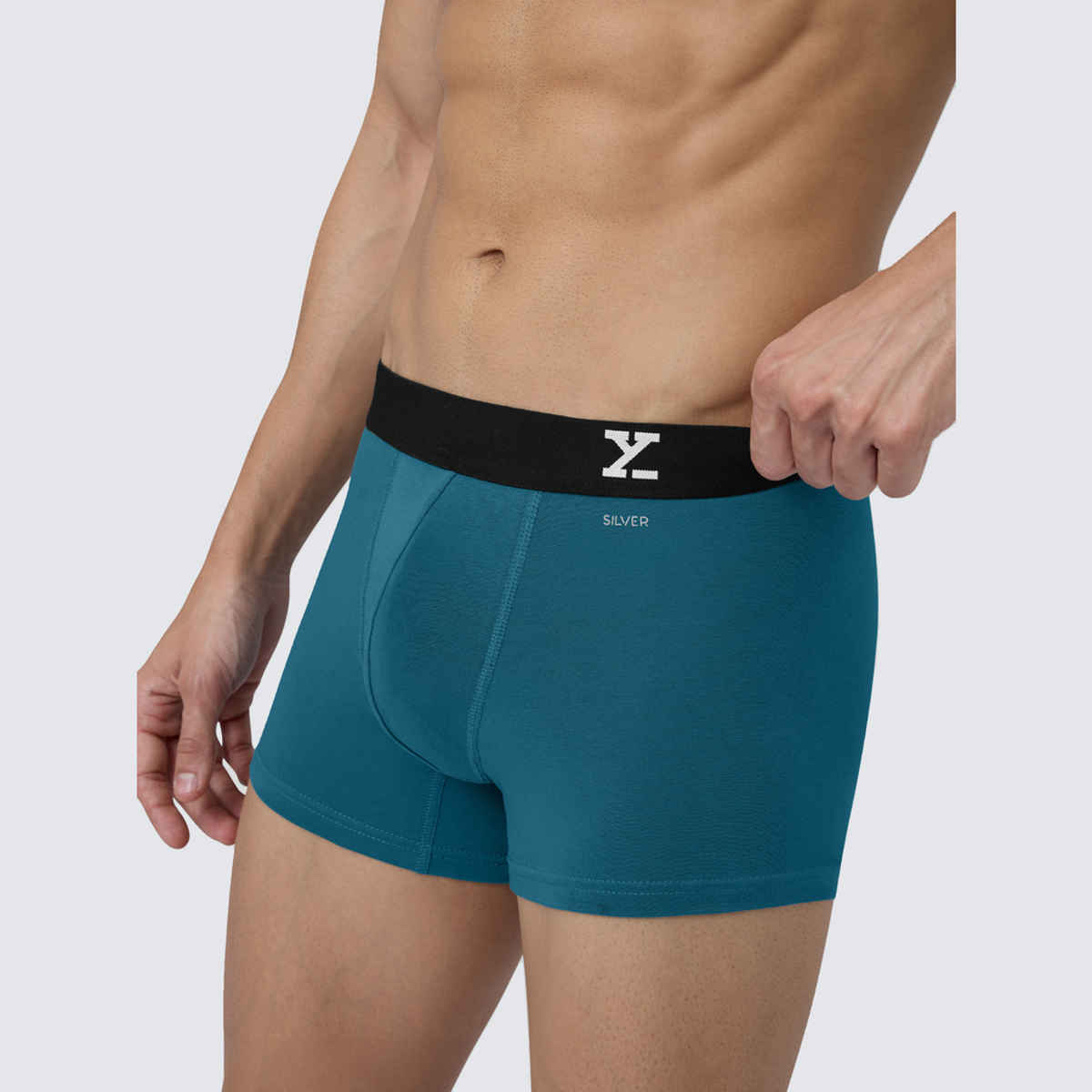 XYXX Men's Aero Cotton Solid Trunks Pack of 1, Green Emerald| L