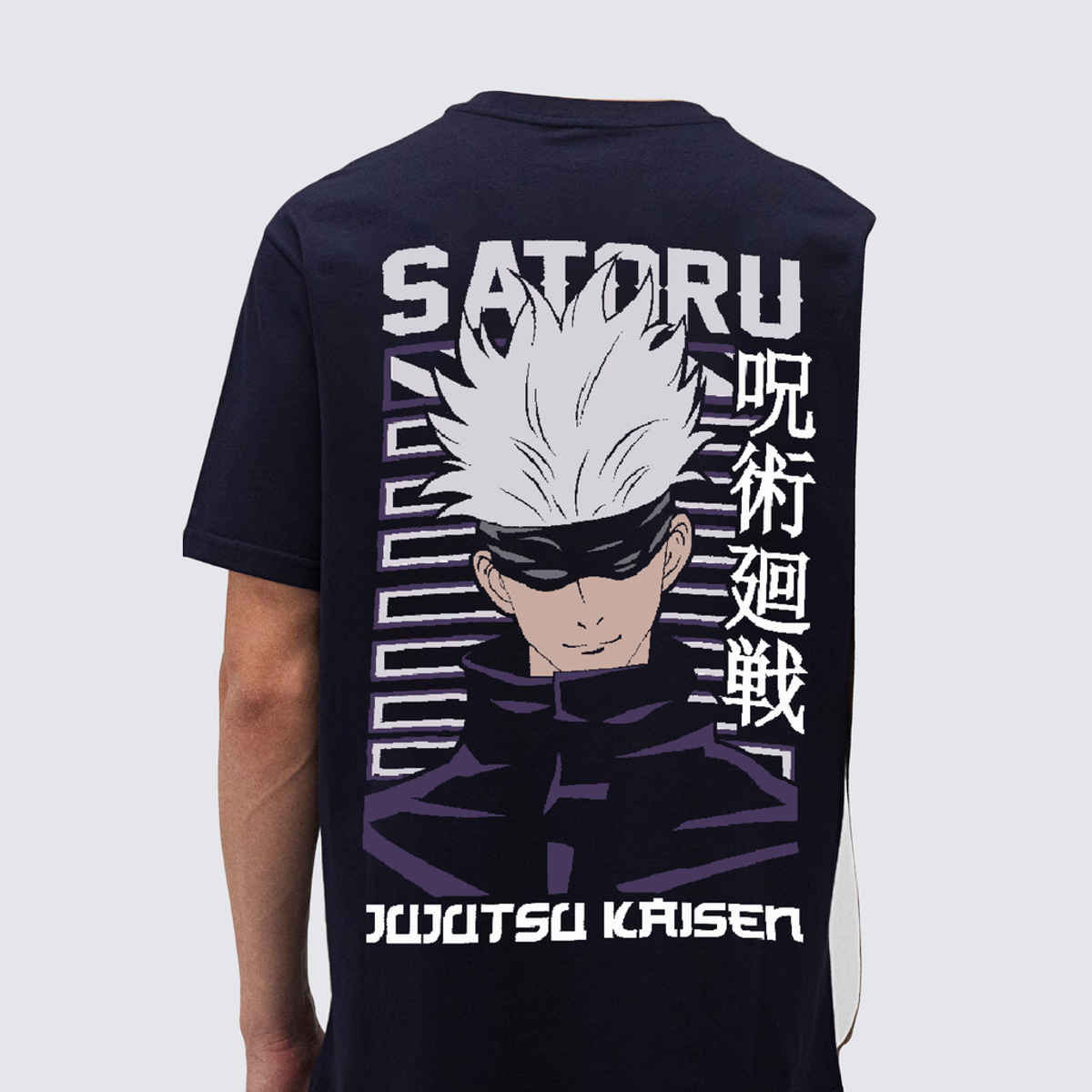 De Tees Men's Half Sleeve T-shirt | MHS-SATORU | Black - XXL