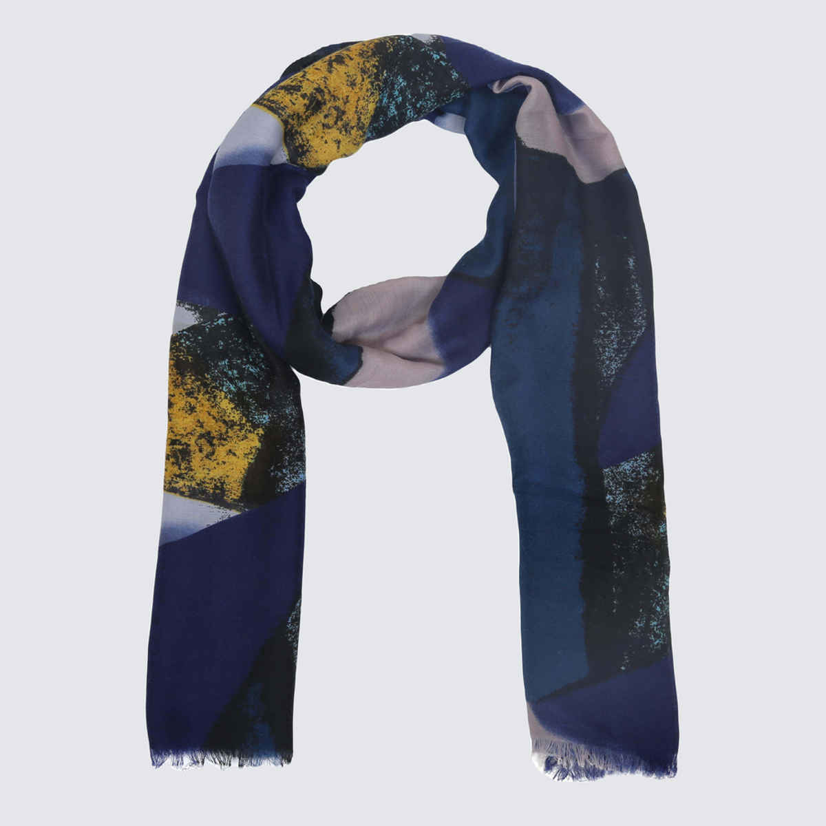 Fabseasons Women's Cotton Viscose Blend Scarf | Blue - One Size