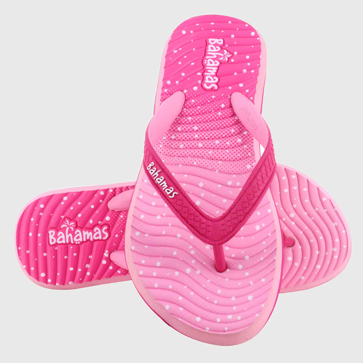 Bahamas Women's Slippers | BHL-228 | Magenta & Light Pink - UK 4