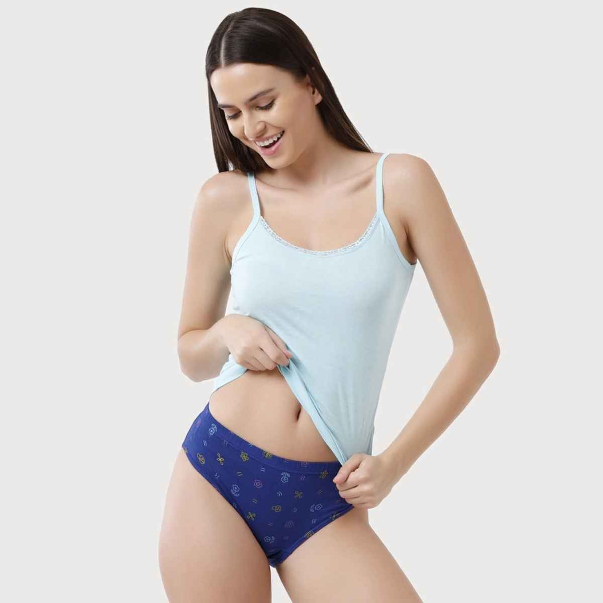 Amul Comfy Women's Hipster Panty | Multicolor - 80