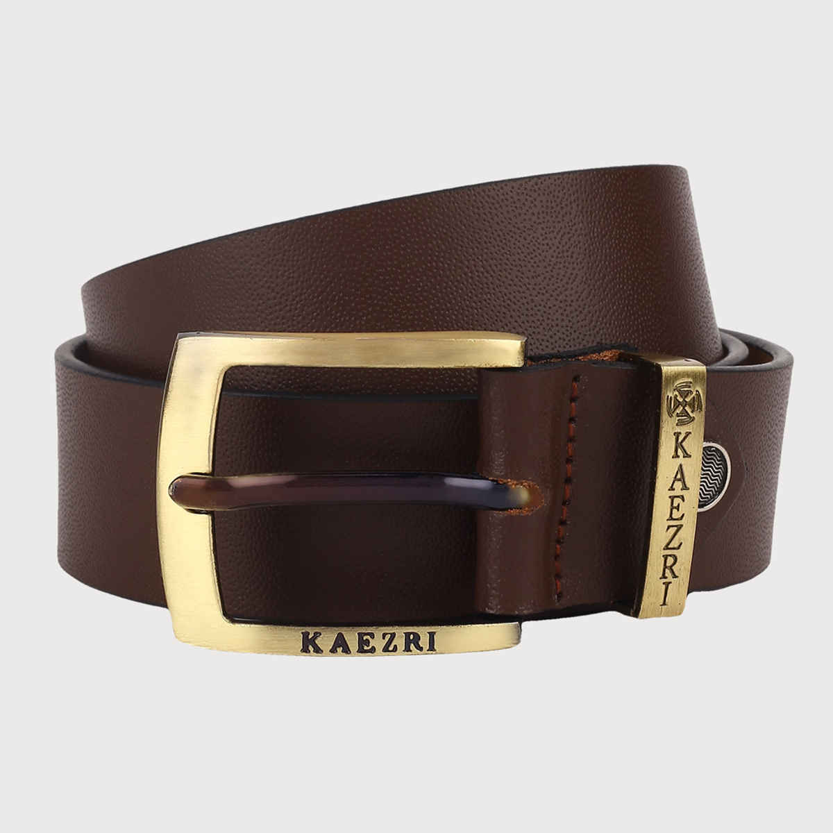 Kaezri Genuine Leather Brown Belt for Men | Mono - 38