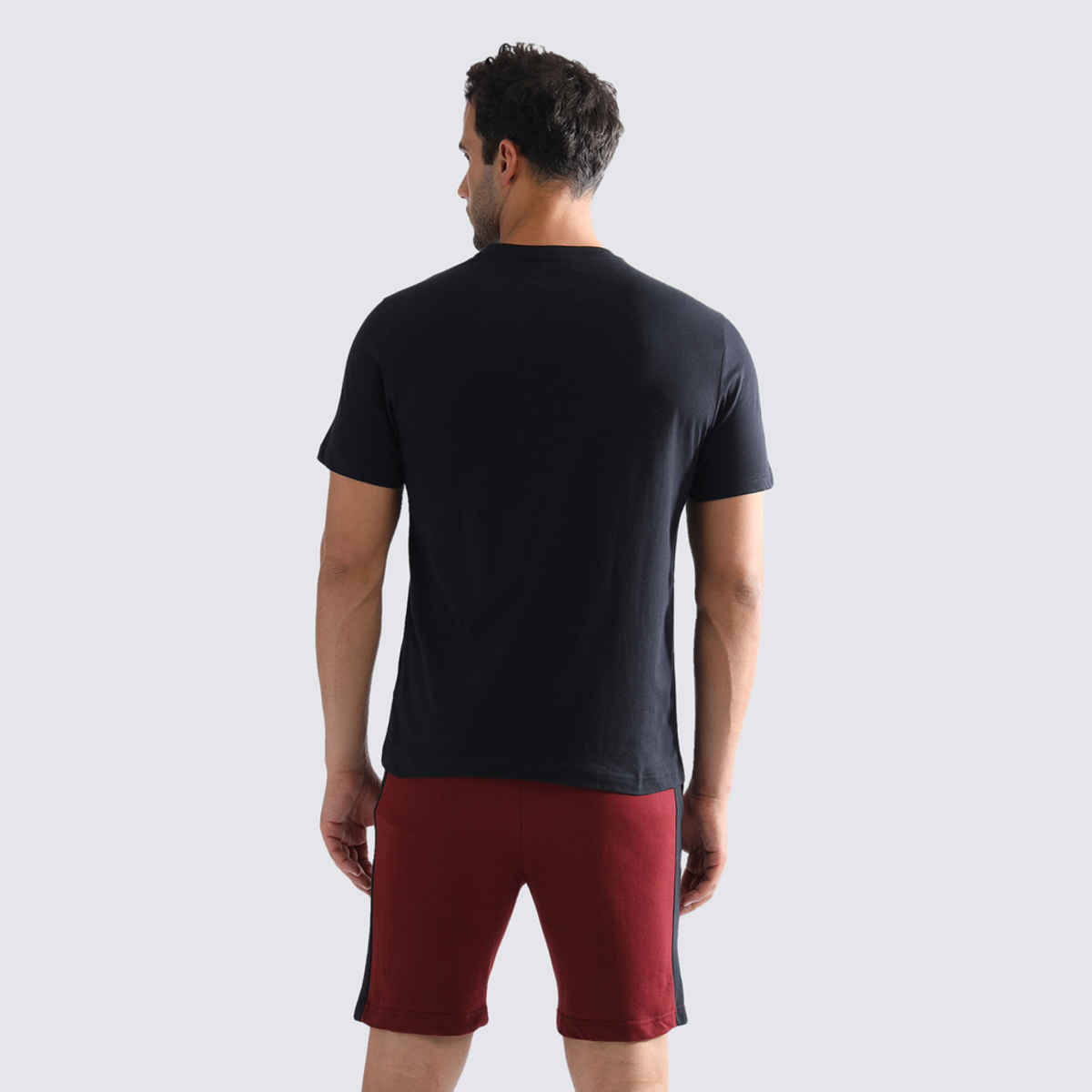 U.S. Polo Assn. Men's V-Neck Embroidered Logo Lounge T-Shirt | Black - L