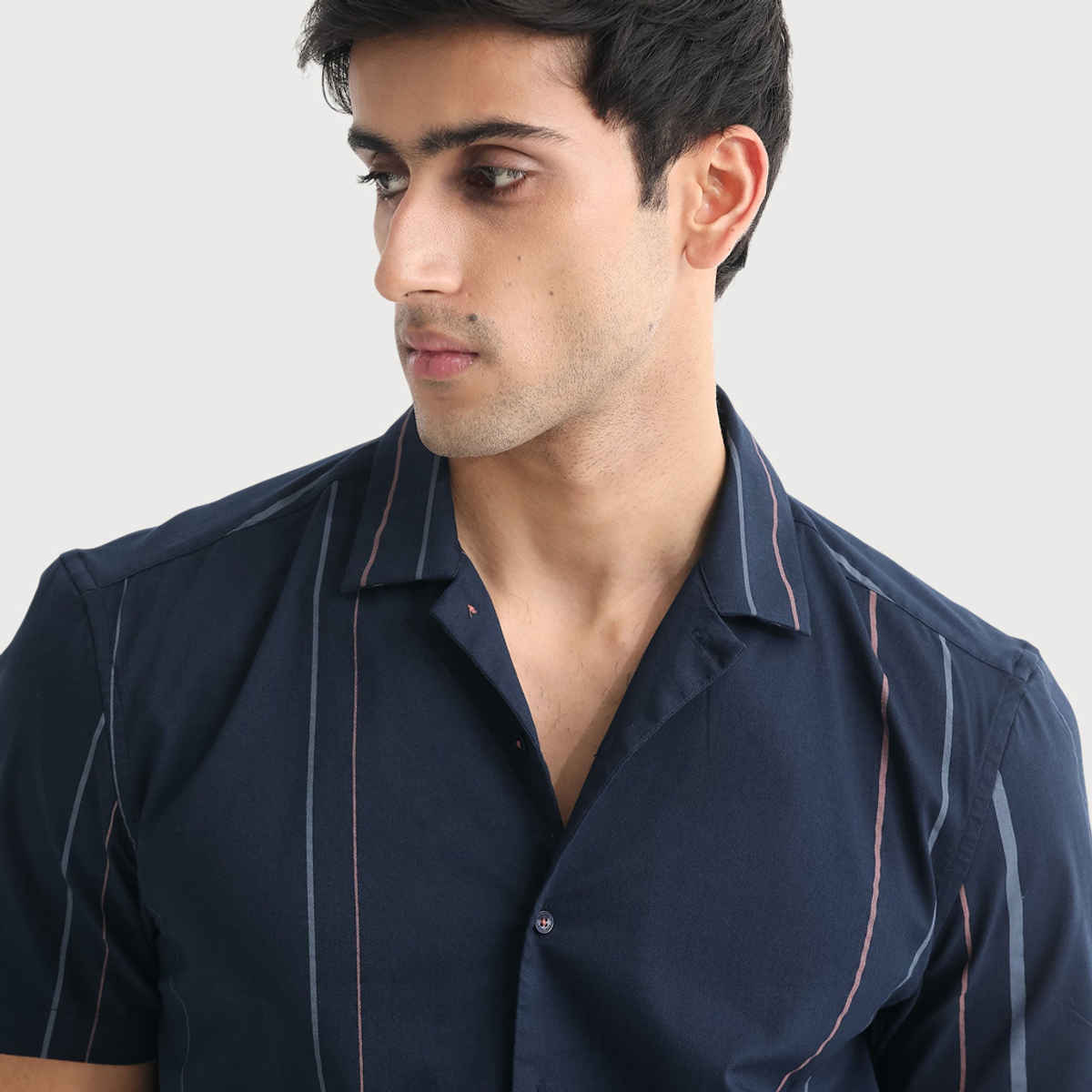 Rare Rabbit Men's Morlac Dark | Shirt | Navy - M