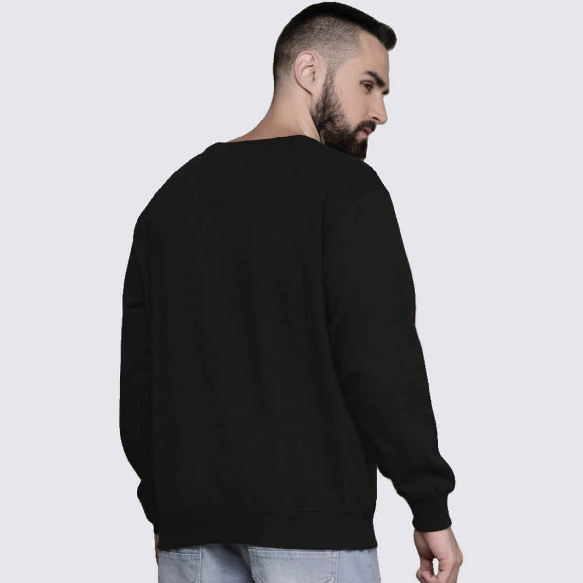 Outlaws Men's Cotton Rich Premium Sweatshirt | Black - L