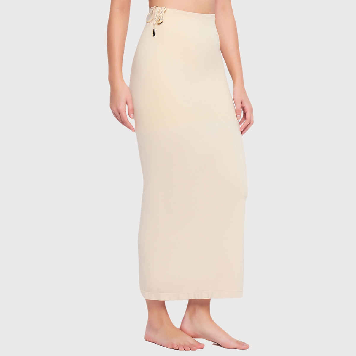 Clovia Saree Shapewear Petticoat With Drawstring | Beige | XL