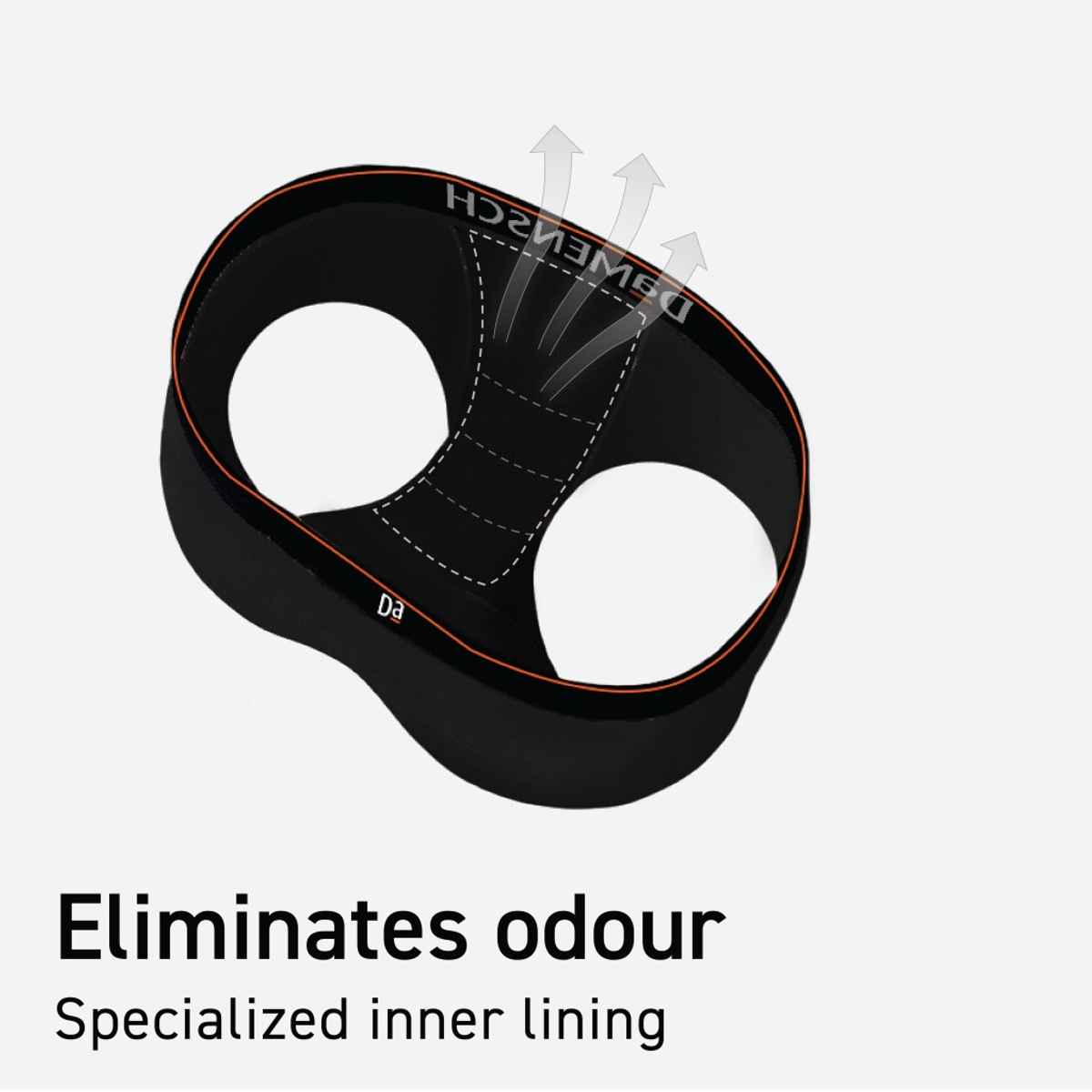 DaMENSCH Men's Premium Cotton Briefs | Black and Navy - L