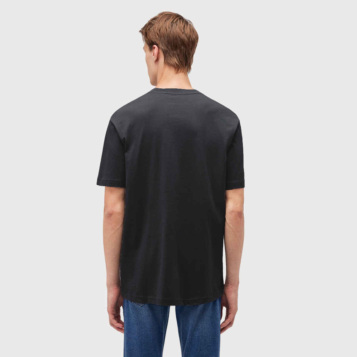 De Tees Men's Half Sleeve T-shirt | MHS-BREATH | Charcoal Grey - S