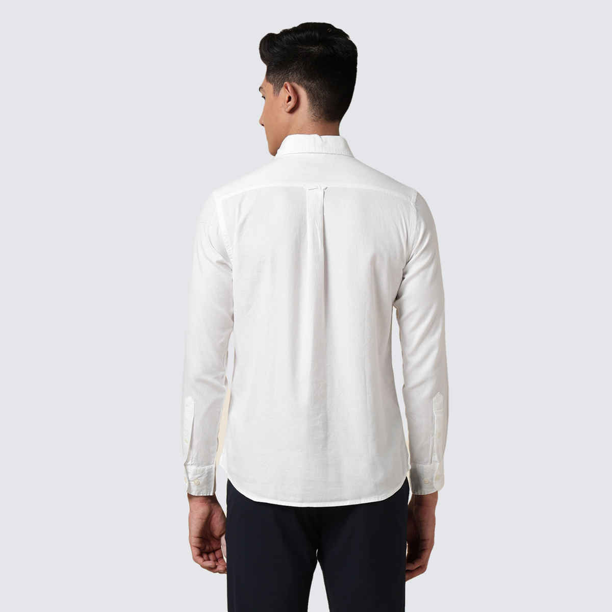 U.S. Polo Assn. Men's Cotton Dobby Shirt | White - 39