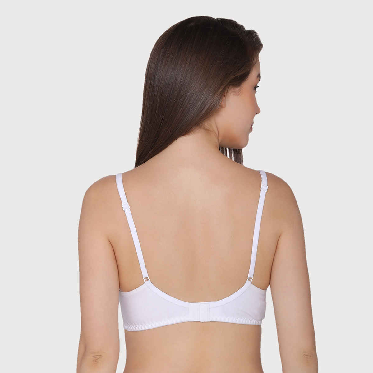 Clovia Women Non-Padded Non-Wired Full Coverage T-Shirt Bra - White, Beige | 34C