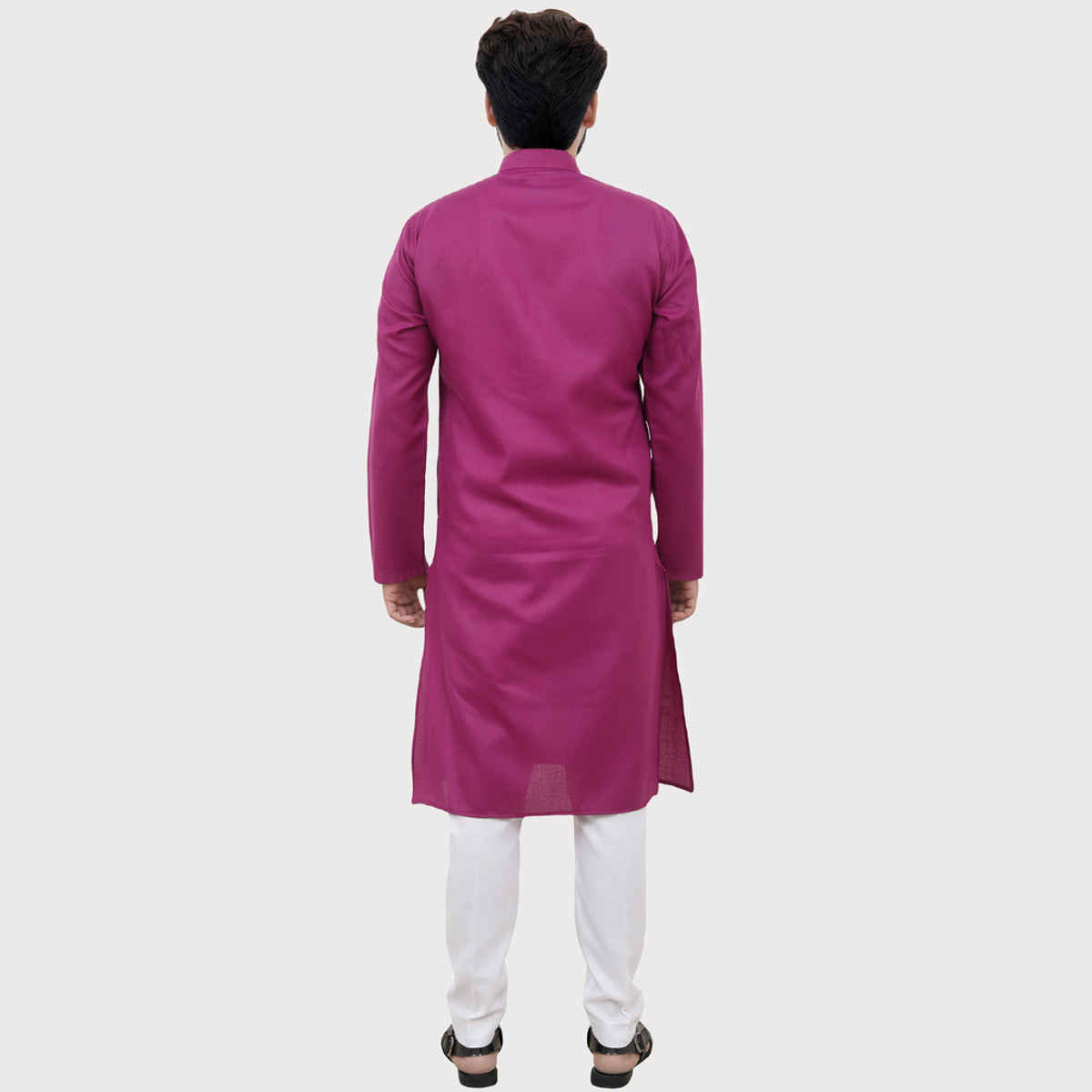 Tibra Collection Men Kurta - Burgundy | Designer | Cotton Blend | M