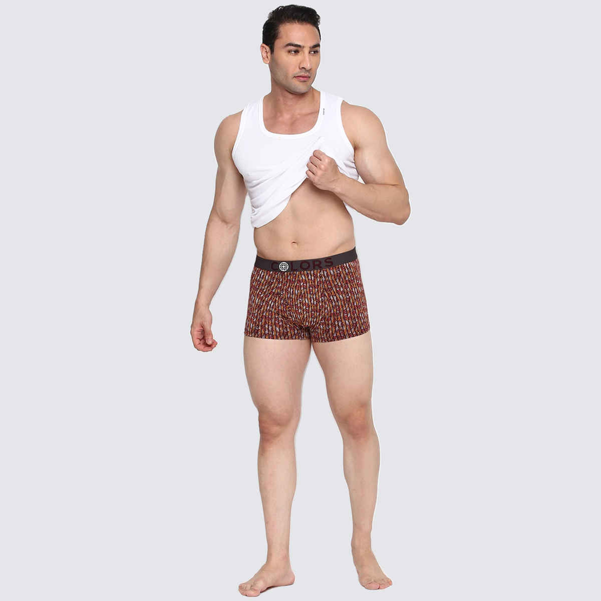 Rupa Colors Men's Front Open Printed Mini Trunk | Style 104 | 90 cm | Colour May Vary