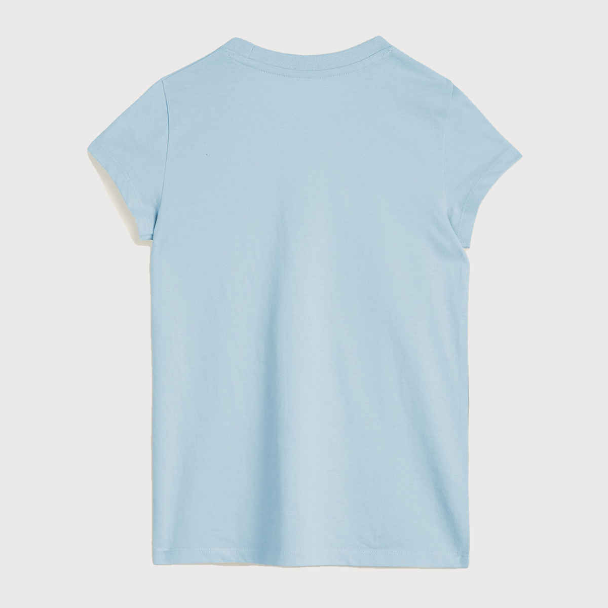 XY Life Girl's Arcade Intelliease Combed Cotton T-shirt | Ice Blue - 13 to 14 years