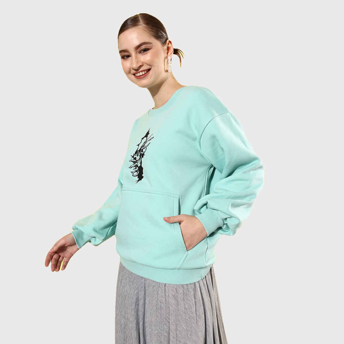 Difference Of Opinion Women's Sweatshirt | Dowswt029 | Light Green - XL