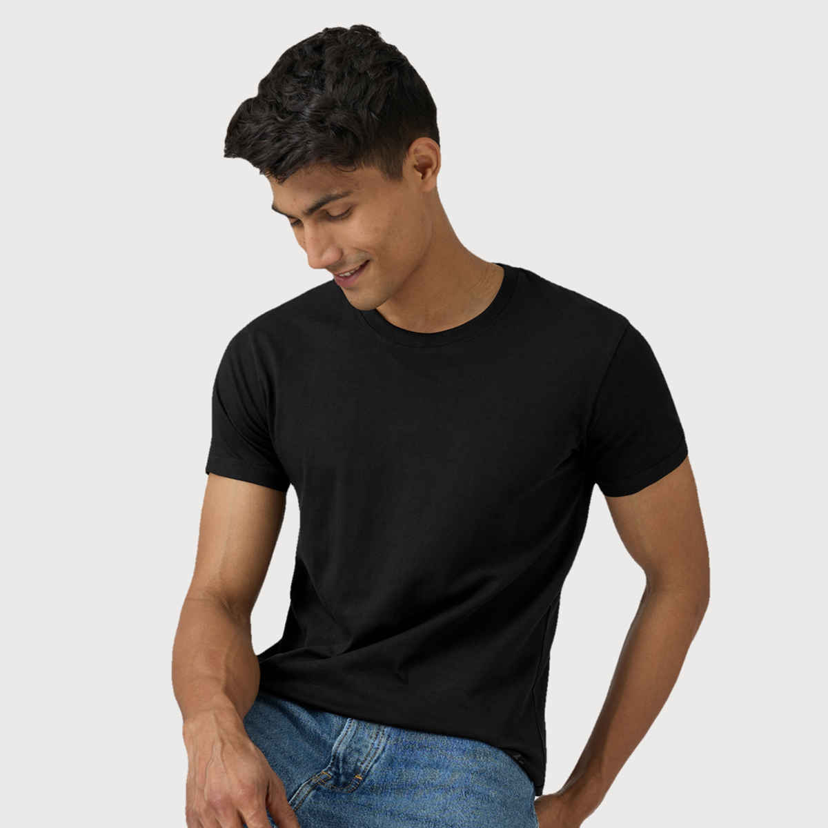 XYXX Pace Polo T-shirt - Pitch Black | Super Combed Cotton | S