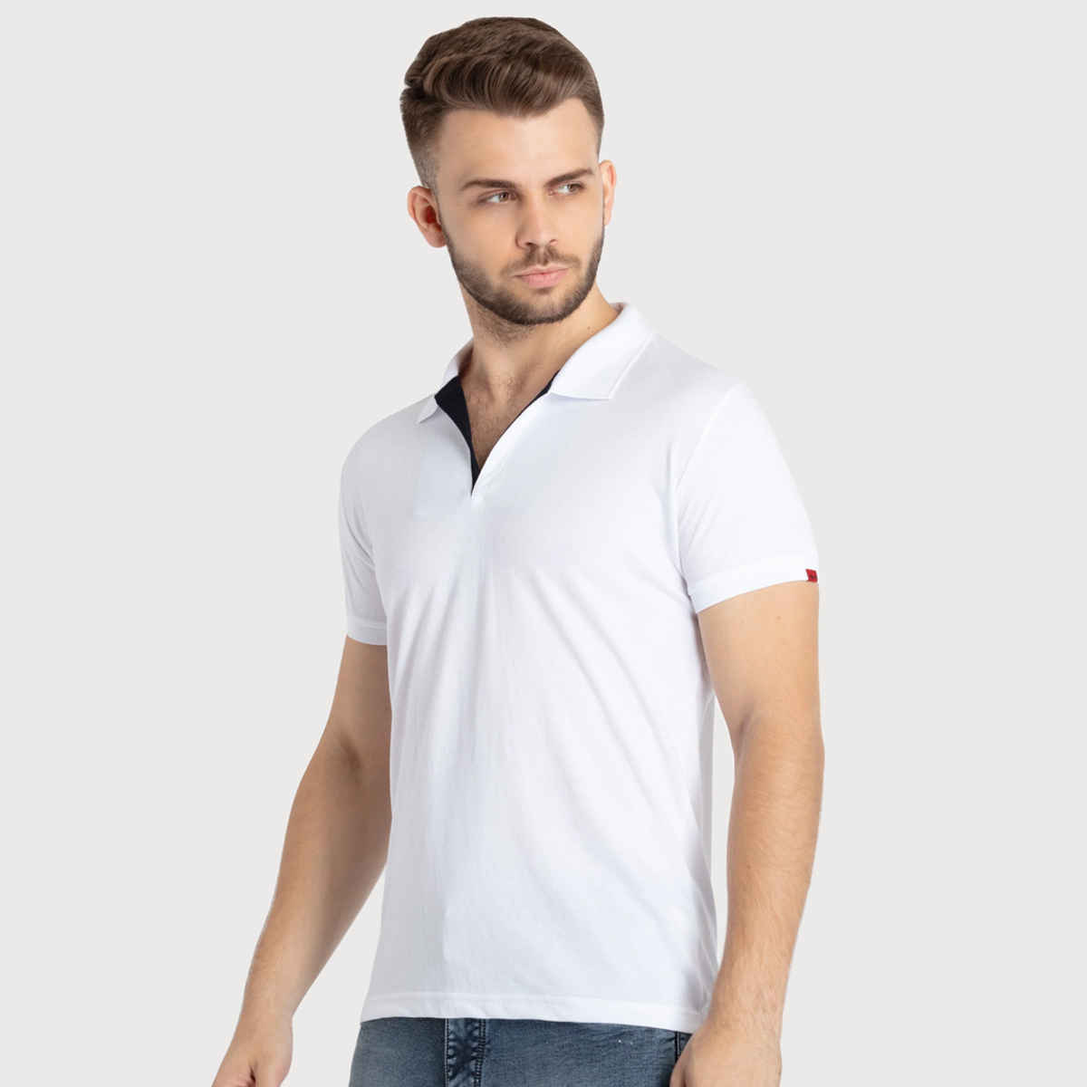 Status Quo Men Polo T-shirt - White | Slim Fit | XXL