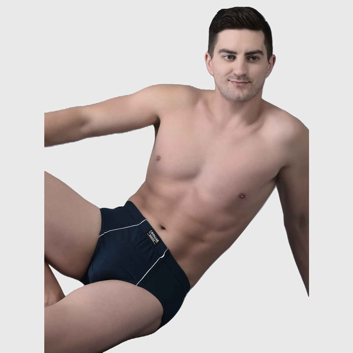 Dollar Bigboss Men's Solid Brief With Anti-Microbial Odour Control | Pack Of 2 - Assorted - XL