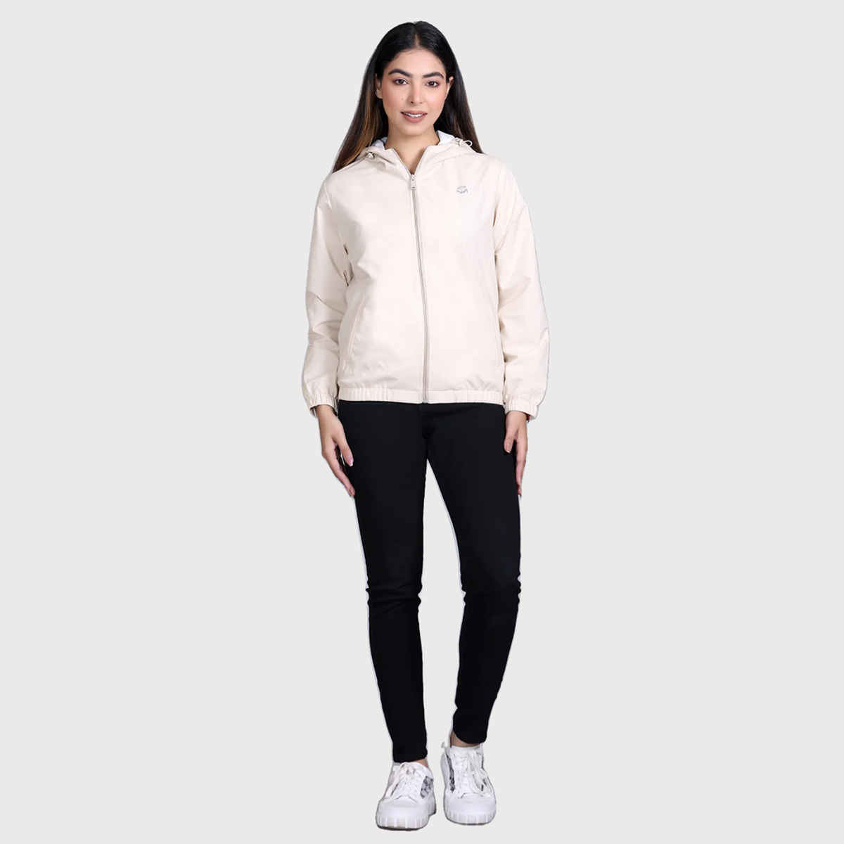 Fort Collins Women's Windbreaker Jacket | Beige - L