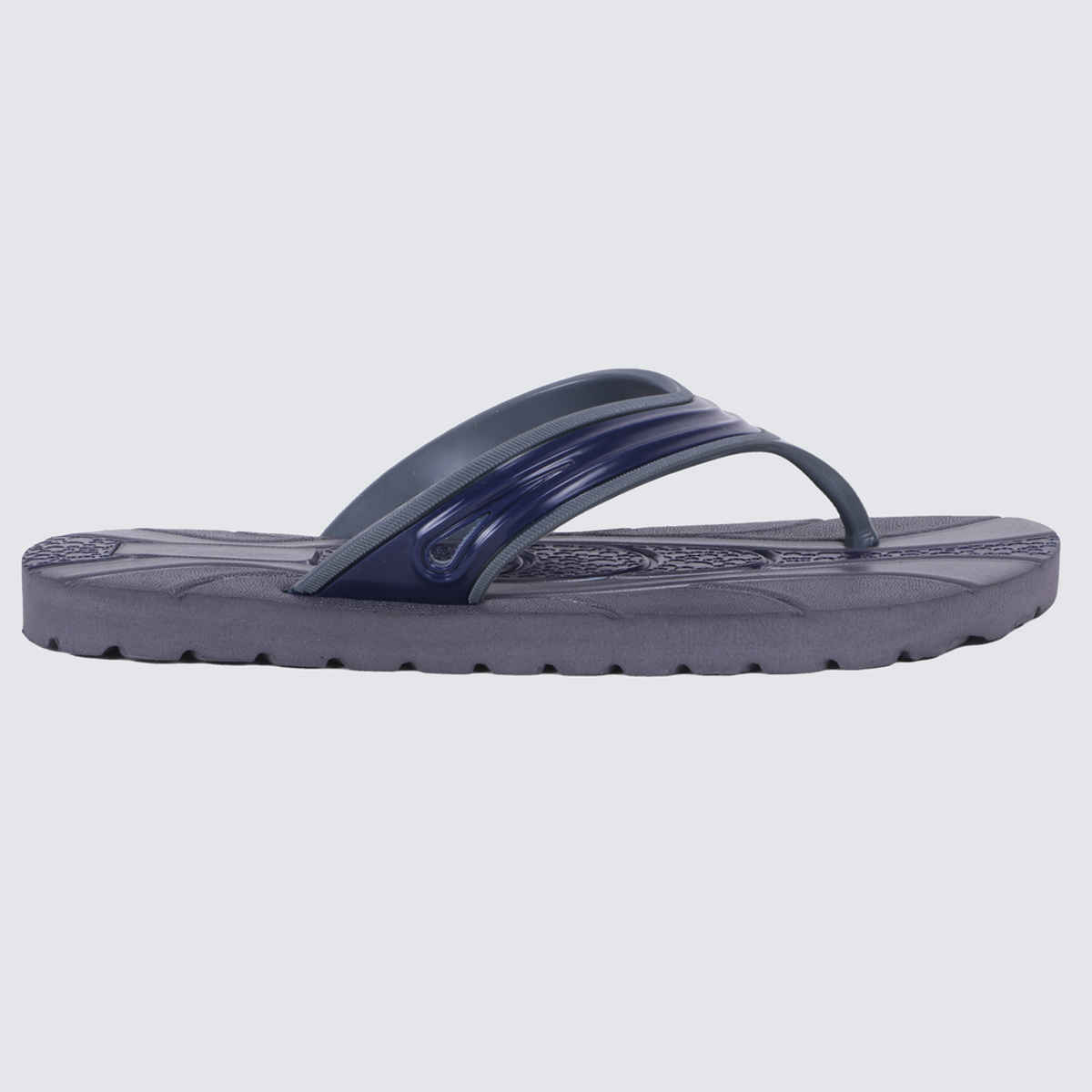 Action Men's Ong-19 Slippers | Evening Walk | Bathroom | Room Slippers | Dark Grey and Navy Blue - UK 9