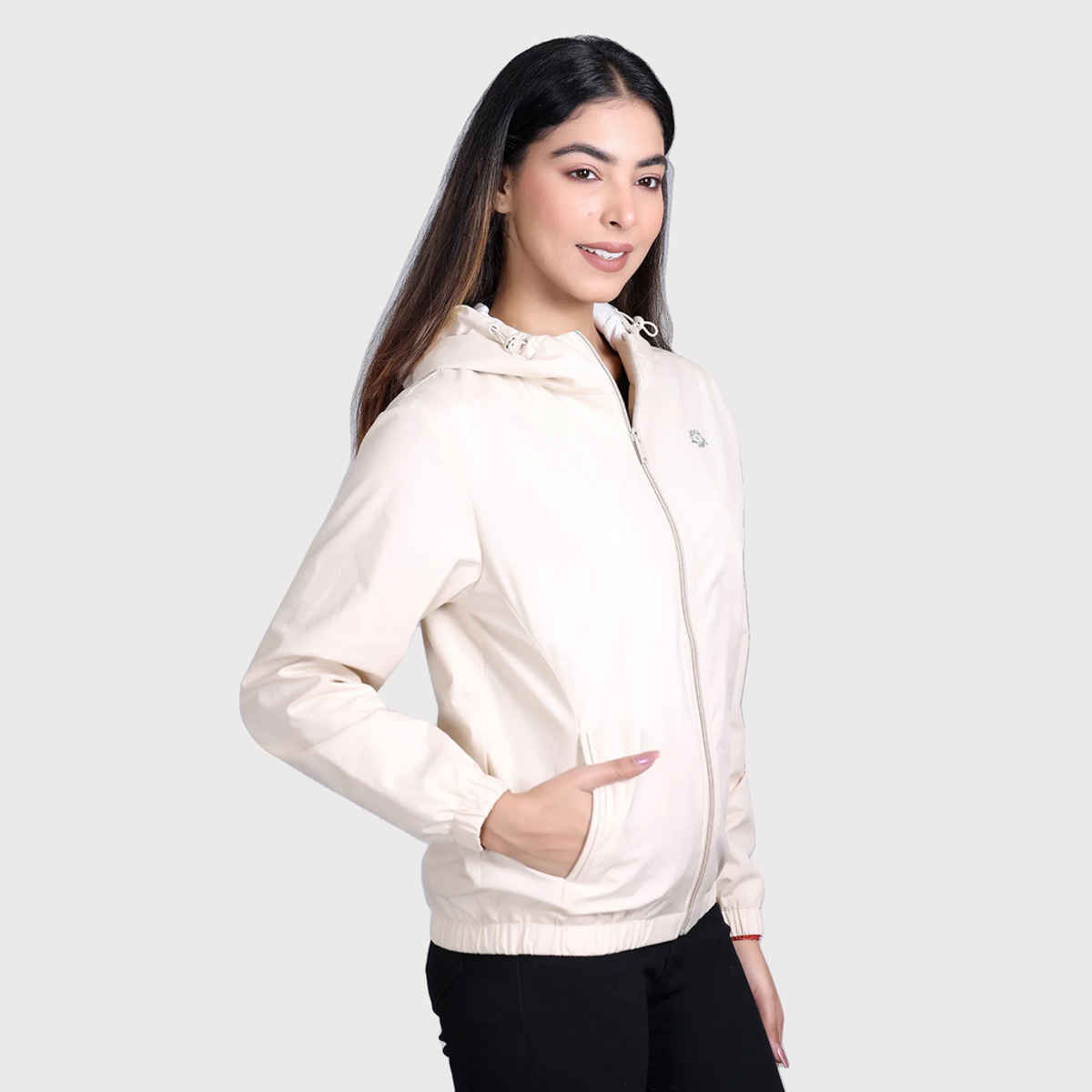 Fort Collins Women's Windbreaker Jacket | Beige - L