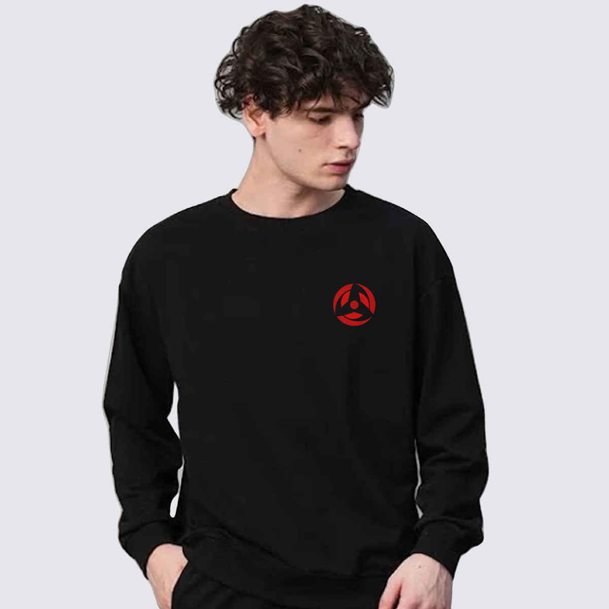 De Tees Men's Sweatshirt | Kakashi | Black - 2XL