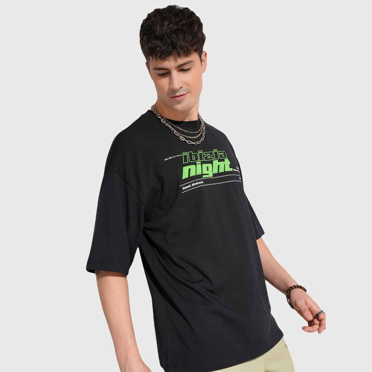 HIGHLANDER Men's Printed T-shirt | Black - XL