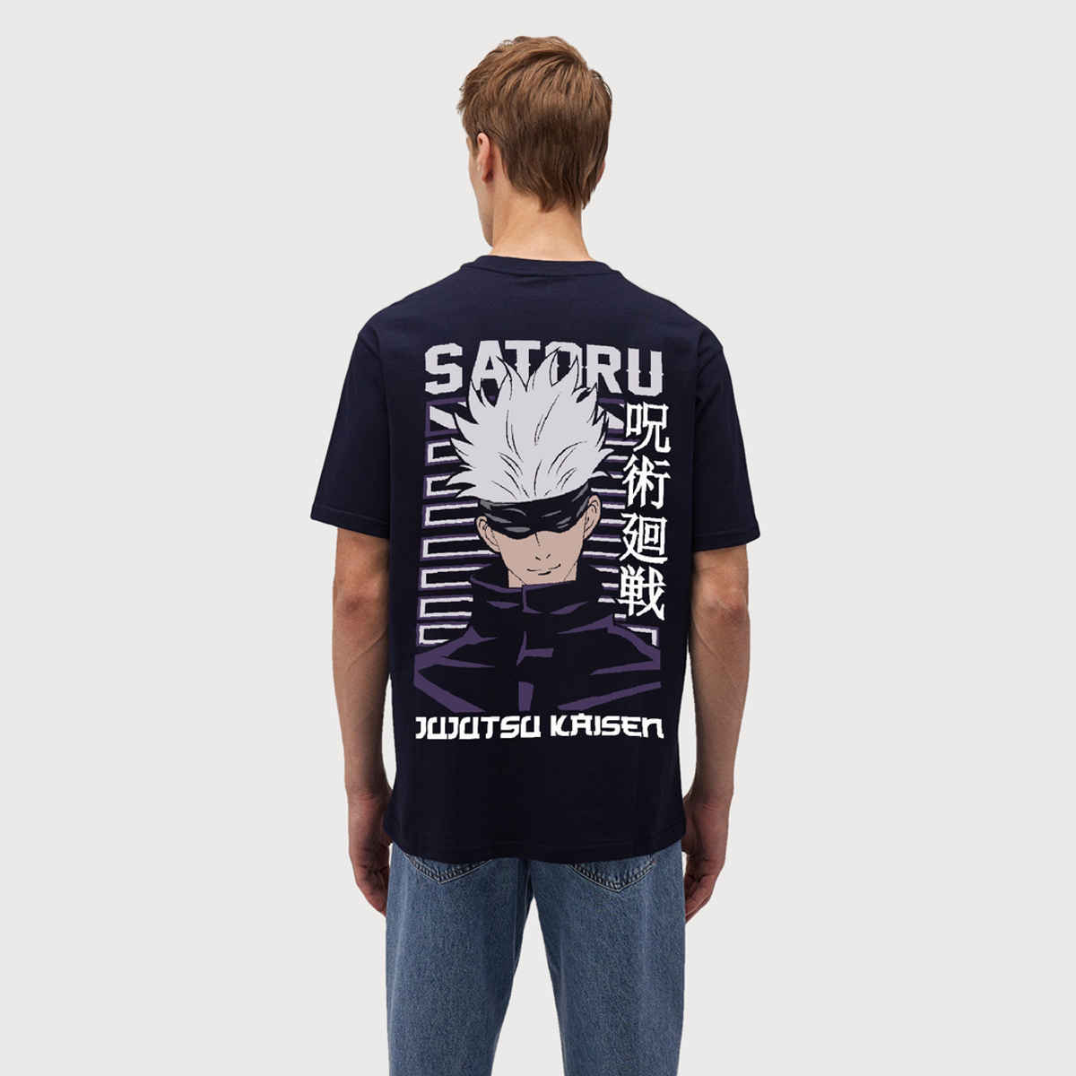 De Tees Men's Half Sleeve T-shirt | MHS-SATORU | Black - XXL