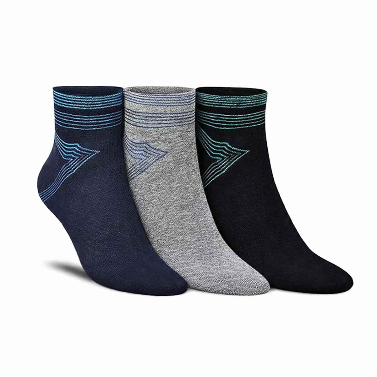 Dollar Men's Cotton Ankle Length Socks | Multicolour - Free Size