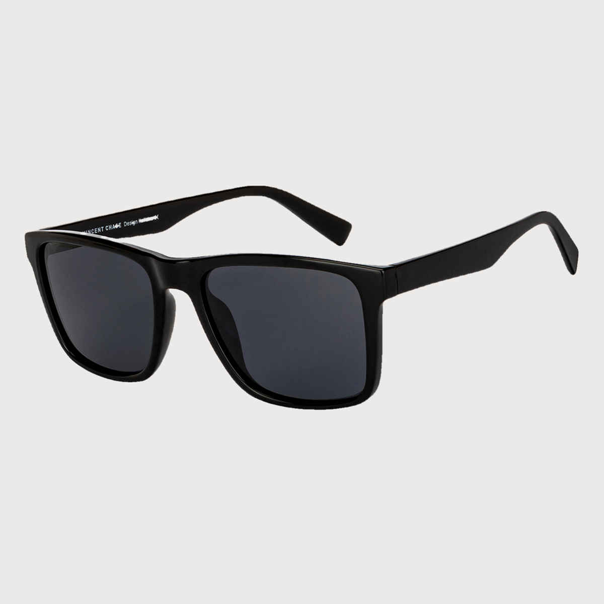 Vincent Chase By Lenskart |Polarized Sunglasses Full Rim |Unisex |Wayfarer |Large-145mm |Black-Grey