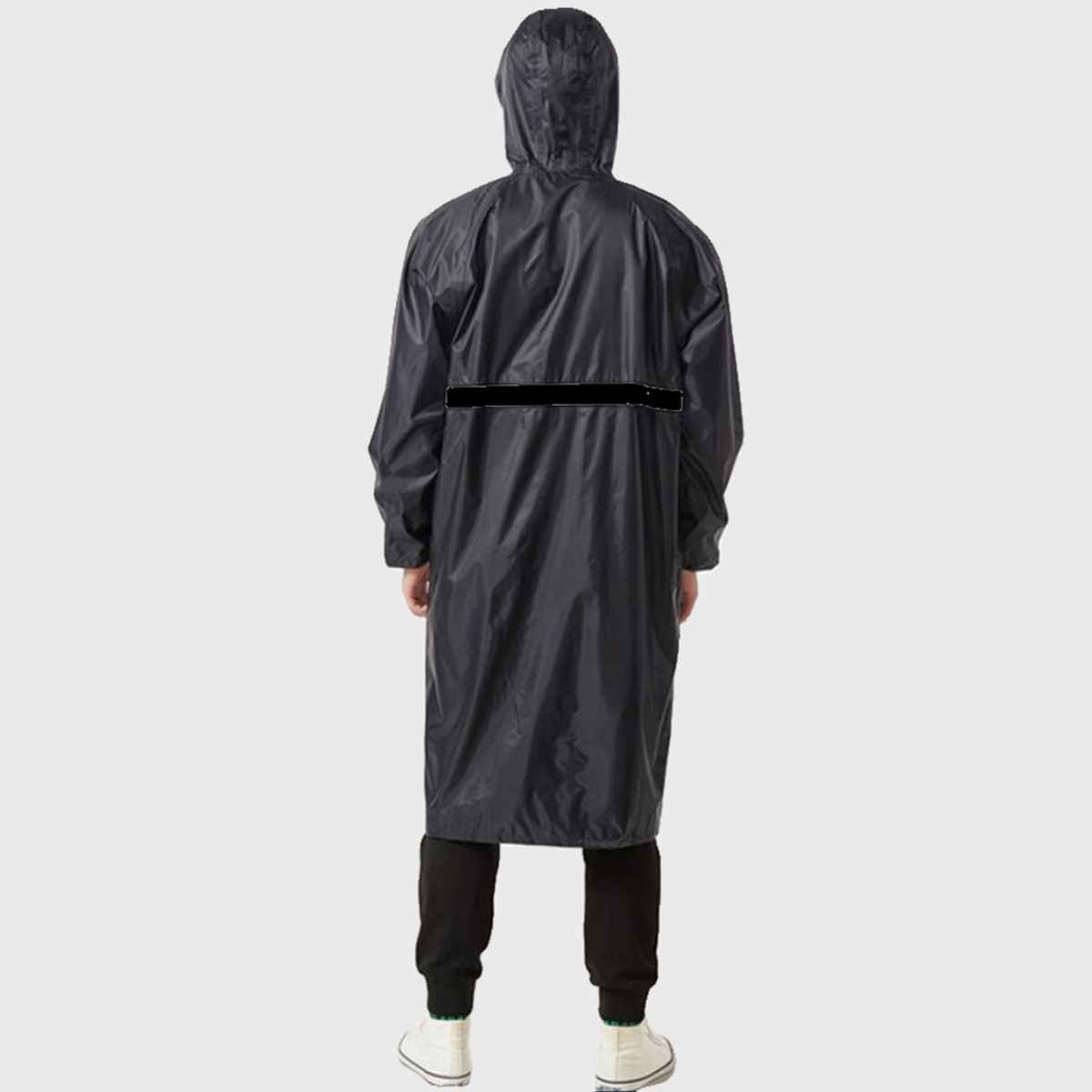 INFISPACE Adult Unisex Polyester Long RainCoat Poncho Barsaati with Adjustable Cap and Cover XL
