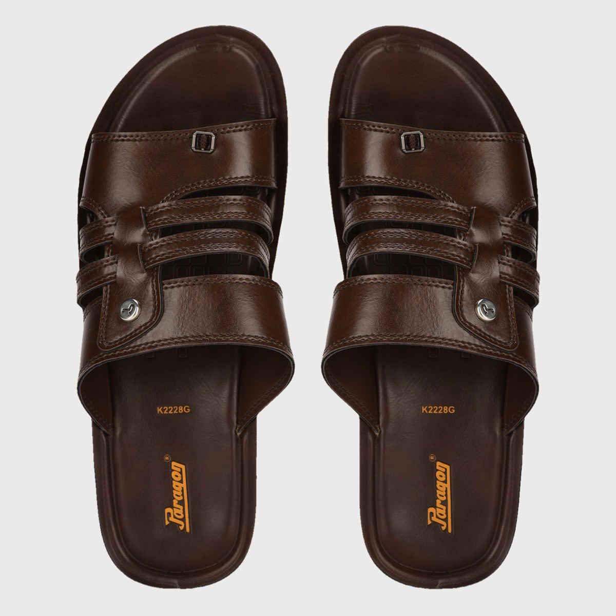 Paragon Men's Brown Pu Sandals PUK2228G UK 8