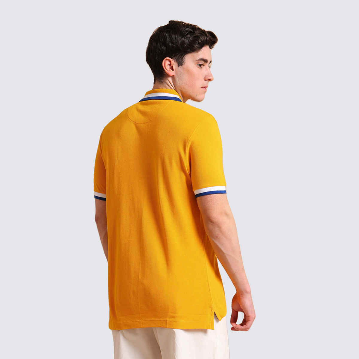 U.S. Polo Assn. Men's Heritage Tipped Polo Shirt | Mustard - S