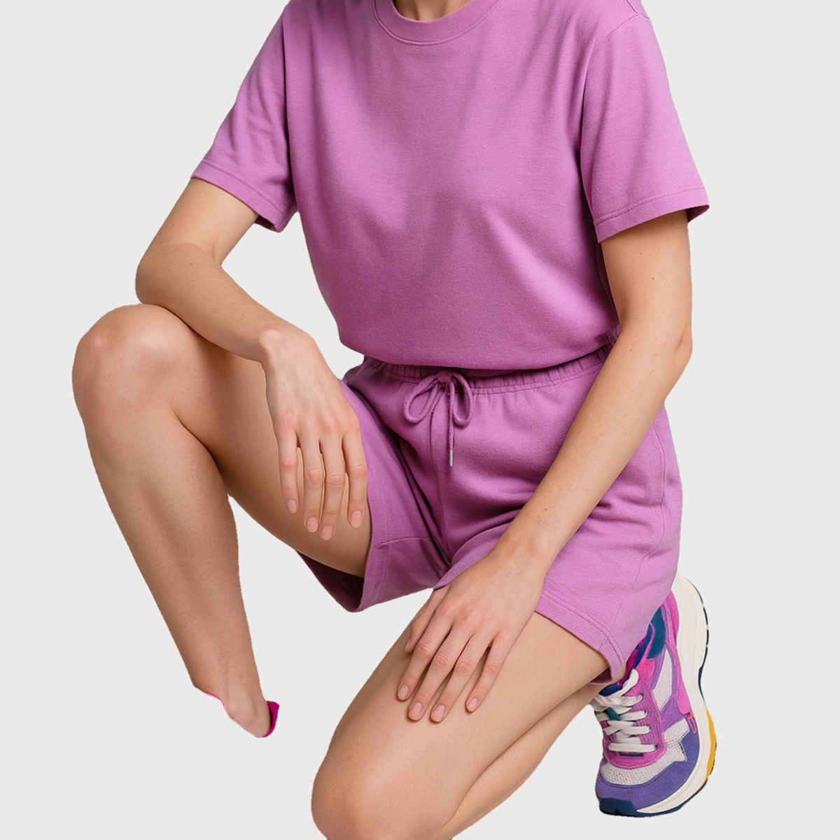 EQL Women's Pure Cotton Shorts | Lilac | S