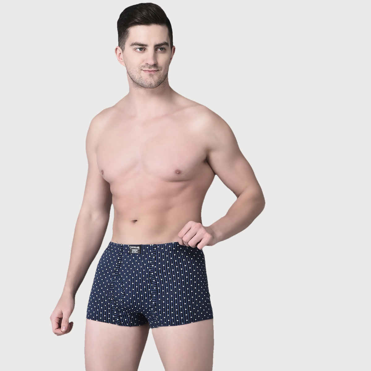 Dollar Bigboss Men's Soft Combed Cotton Printed Trunk | Pack Of 2 | Assorted - M